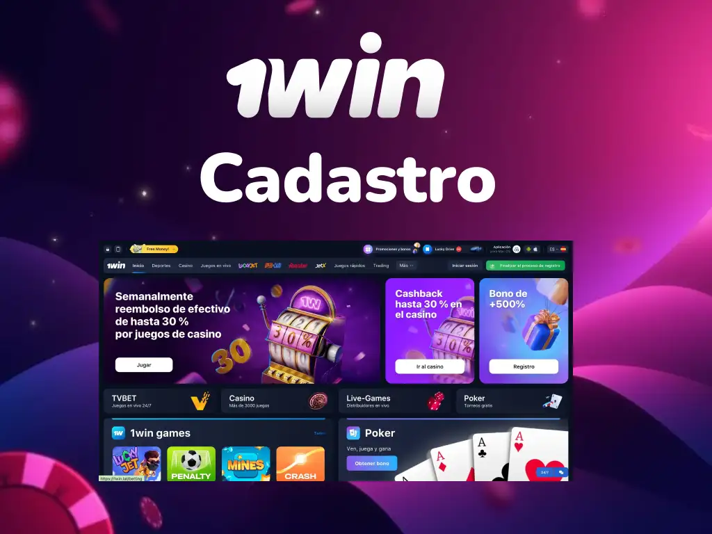 1win Cadastro: Conta Nova e Bônus até 500%